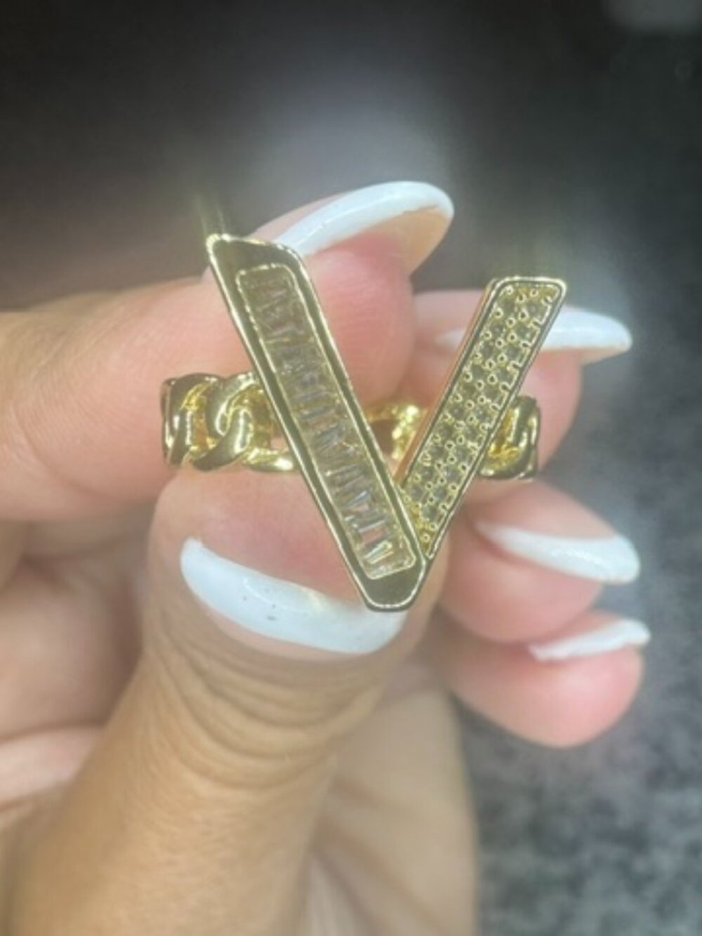 Brazilan gold ring for women